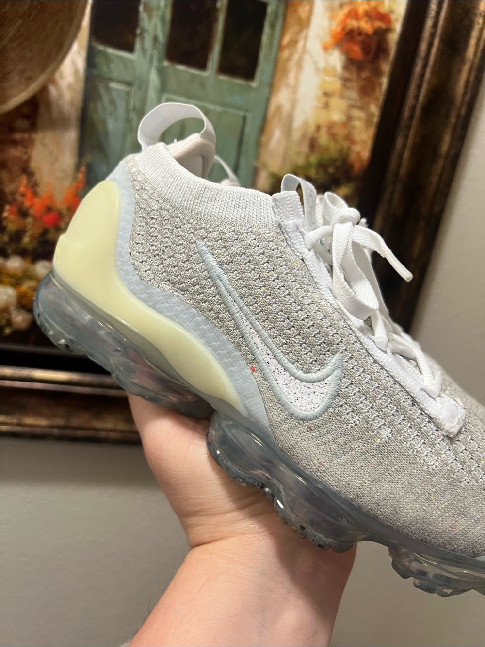 Nike Air VaporMax 2021 FK White Pure Platinum sneakers - Picture 2 of 16